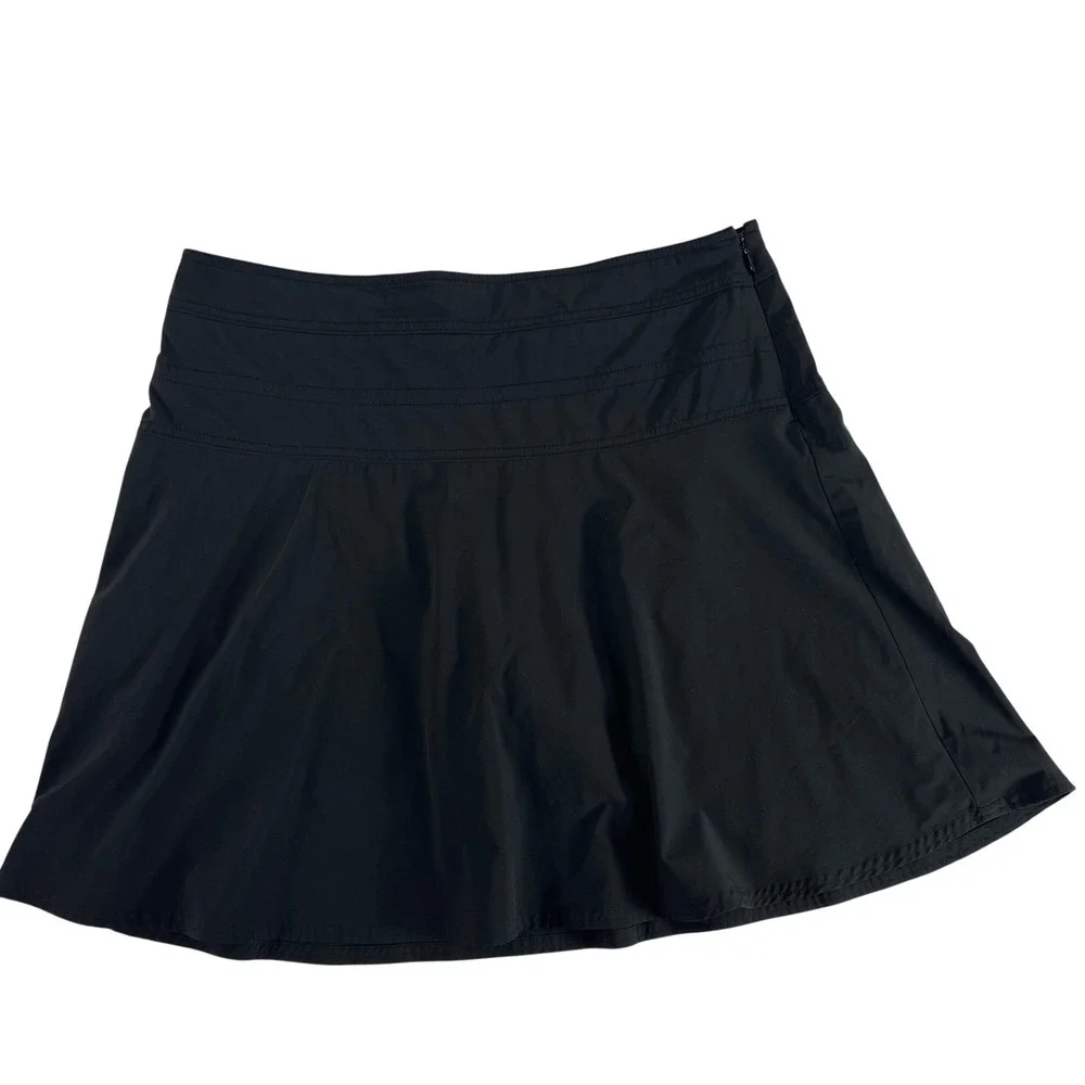 Athleta Everyday Skort Skirt Womens 16 Black‎ Pocket Athletic Stretchy